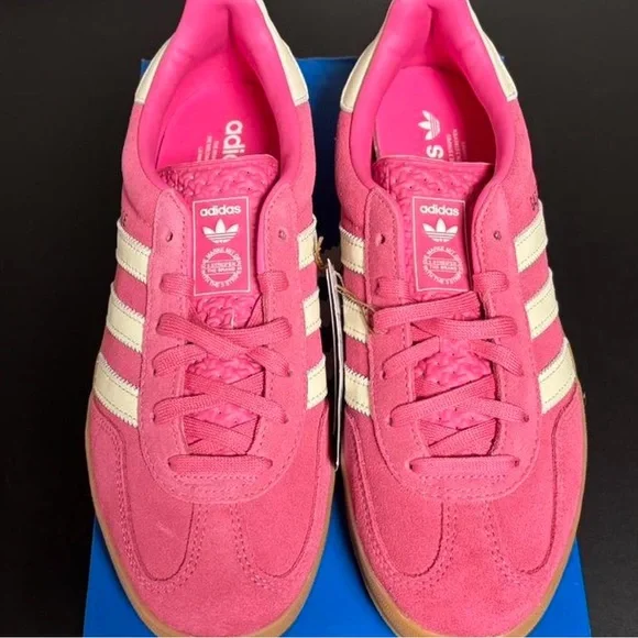 Adidas Gazelle Indoor Pink Suede Sneakers - Picture 5 of 12